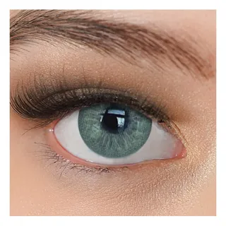 charmiga Kontaktlinsen grün ohne Stärke stark deckend Charmiga Secret Light Green | Farbige natürliche Jahreslinsen 2 Stück + Behälter, weiche Farblinsen hellgrün 0.00 Dioptrien 14.20 mm