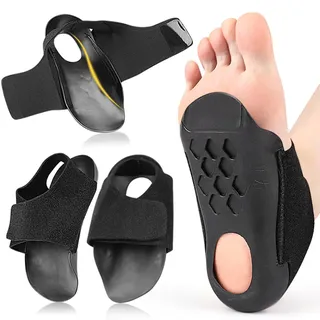 YAFLUG 1 Paar Conponous Fußgewölbe-Bandagen Für Plantarfasziitis, Ersetzbare Höhen Fußbandage Mittelfuß Frauen Männer Plantarfasziitis Einlagen Atmungsaktiv Plantarfasziitis Bandage(36-42)