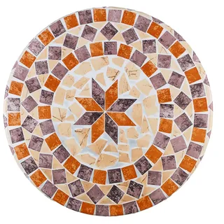 Maximex Spann-Tischdecke Mediterran Ø 85-105 cm Mehrfarbig