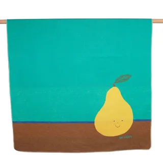 David Fussenegger Kinderdecke Juwel 'Birne' 140 x 200 cm Verde Mare