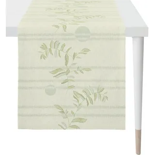 APELT Tischläufer 6871 LOFT STYLE, Sommerdeko, Sommer (1-tlg), Jacquard-Gewebe grün