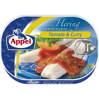 Appel Heringsfilets, Tomate und Curry, 10 x 200 g