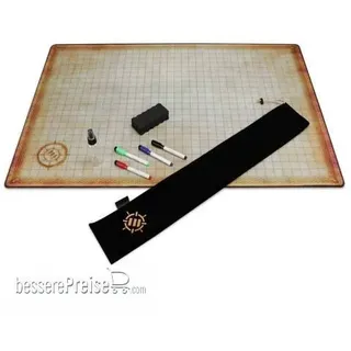 enhance gaming ENHANCE Tabletop Deluxe Rubber RPG Grid Mat (24x36 in)
