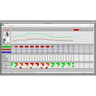 Blutdruckprotokoll Blutdruckmonitor Protokoll Blutdruckwerte Blutdruck App Excel