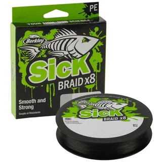 Berkley Sick Braid - 150m geflochtene Schnur Black / 0.080 mm