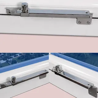 Fensterfeststeller  Fensterstopper Mit Druckknopf, Außensicherung Aus Aluminiumlegierung Für Ihr Zuhause  4 Modelle
