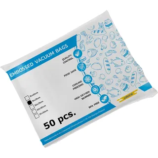 Pakomat Vakuumier Beutel Vakuumbeutel für Lebensmittel,BPA-Frei, Sous Vide Vakuumierbeutel Beutel für Vakuumierer und Folienschweißgeräte Geeignet (15x25cm 50 Beutel)
