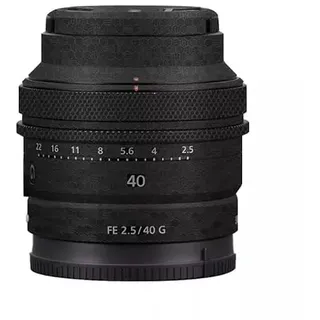 Kratzfeste Kameralinsenaufkleber für Sony FE 40 mm 50 mm F2.5 G Körperschutz Skin Cover FE 2.5/40 G 40 50 2.5 (Wabenschwarz)
