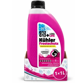 gamix G-XTREME Kühlerfrostschutz G12 1 L – Kühlflüssigkeit für Autos