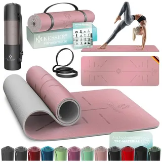 Kesser KESSER® Gymnastikmatte mit Tragegurt rutschfest TPE