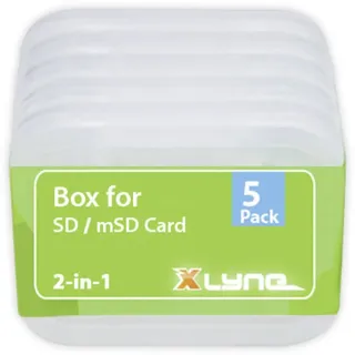 xlyne 177568 Speicherkarten-Hülle SD-Karte, microSD-Karte Transparent