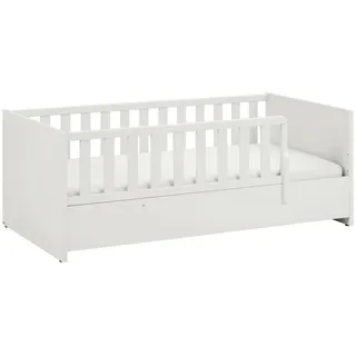 Paidi Bodenbett Little Snu, Weiß, Kunststoff, Buche, massiv,Schichtholz, 75x51x145 cm, Blauer Engel, bewegliche Leistenlagerung, Mittelgurt,bodentiefer Einstieg, Kinderzimmer & Jugendzimmer, Kindermöbel, Kinderbetten, Bodenbetten