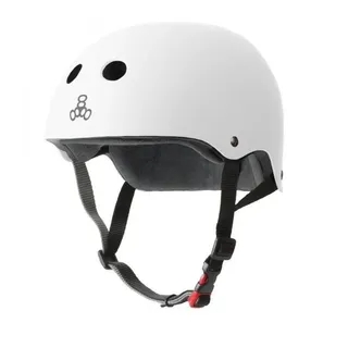 TRIPLE EIGHT Triple 8 The Certified Sweatsaver Skateboard-Helm, weißes Gummi, Größe XL