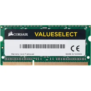 Corsair ValueSelect SODIMM 4GB (1x4GB) DDR3L 1600MHz C11 Speicher für Laptop/Notebooks - Schwarz