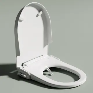 Bidetlity New Standard – Bidet-Aufsatz ohne Strom | Dusch-WC Aufsatz für die Toilette, warm & kalt | Po-Dusche zum Nachrüsten | D-Form, Schlauch 100 cm