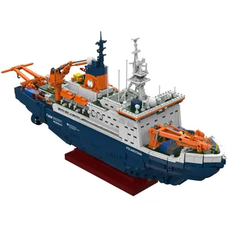 BlueBrixx Pro Forschungseisbrecher Polarstern des Alfred-Wegener-Instituts (AWI) – Klemmbaustein-Set bestehend aus 3722 Bauelementen – Artikel-Nr. 108126