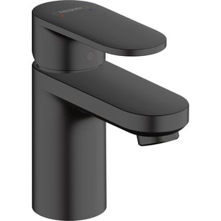 Hansgrohe Vernis Blend Einhebel-Waschtischmischer 70 mit Zugstangen-Ablaufgarnitur mattschwarz 71550670