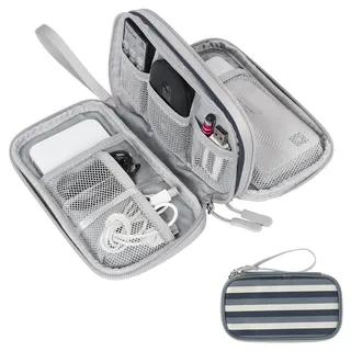 Skycase Kabeltasche,Doppelte Kabel Organiser Tasche, Elektronikzubehör Tragbare Kabelorganizer Tasche,Travel Essentials Tech Pouch Bag für Elektronische Accessoires Kabeltaschen