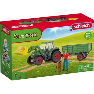 Schleich Farm World Traktor mit Anhänger