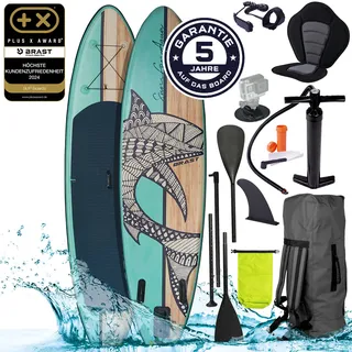 Aufblasbares SUP Board Set mit Sitz SHARK 320 nature
