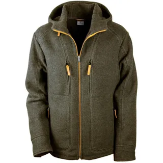 Steinkauz Herren Kapuzenhuber Loden-Fleecehoodie - XL - schiefer