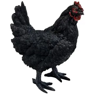 Fachhandel Plus Dekofigur Henne Huhn Gisela lebensechte Gartenfigur Tierfigur Gartendeko stehend