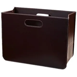 DESIGN DELIGHTS ZEITUNGSKORB Braun, Kunststoff, 40.5x30.5x19.5 cm, Ordnen | Aufbewahren, Zeitungsständer