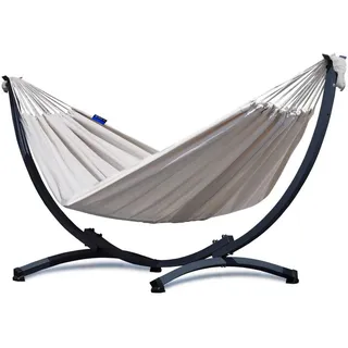 Potenza Hängematte Ecru, Metall, 98x110x250 cm, Gartenmöbel, Hängematten