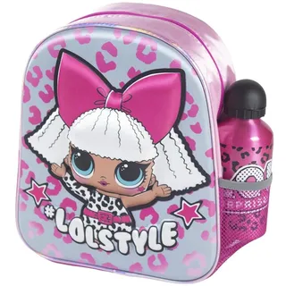 CERDÁ LIFE'S LITTLE MOMENTS Botella de Agua Infantil LOL Surprise-Licencia Oficial MGA para Niñas, Azul, Mochila Recomendada 3-6 años, en Edad de Preescolar