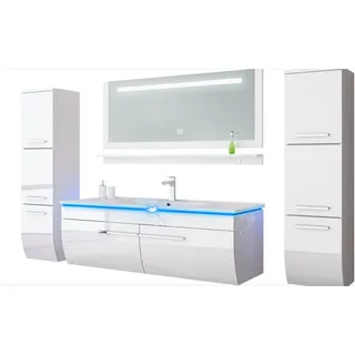 Homeline Badmöbel-Set Danny 6-tlg. Schwarz Hochglanz