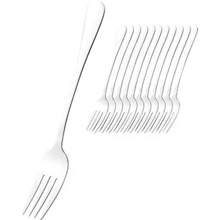 Menügabel 12er Pack, Edelstahl 18/0, poliert, 19,6 cm Länge – Gastronomie-Set