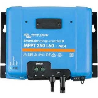 Victron Energy Victron SmartSolar MPPT MC4 kompatibel, Laderegler (Bluetooth) - Solar Laderegler - 250V 60 Amp 12/24/36/48-Volt
