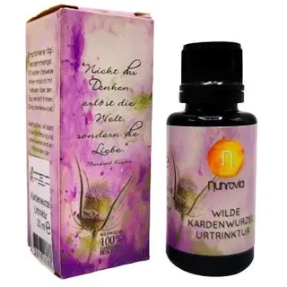 Nuhrovia, wilde Kardenwurzel Urtrinktur, Wurzel der Karde aus Wildsammlung, vegan, 140h Sonne bestrahlt, (1 x 20 ml)