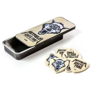 Jim Dunlop Dunlop Flow Pick Hetfield White Fang 1.00 Player's Pack 6 Stück, - Plektrum