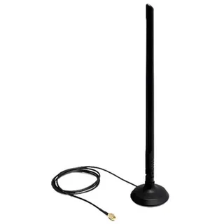 DeLock SMA WLAN Antenne mit Magnetic Stand und Flexible Joint 6.5 dBi