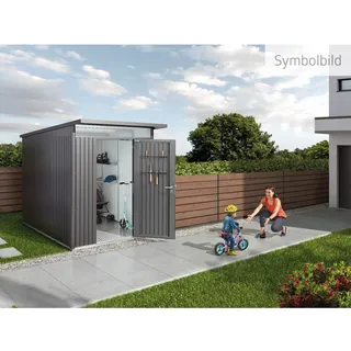 Biohort AvantGarde A8 2,6 x 3,8 m dunkelgrau-metallic Doppeltür