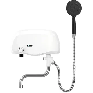 BlissfulAbode 3500W Schnellwasserheizer mit konstanter Temperatur, elektrischer Durchlauferhitzer für Warmwasser, Dual-Ausgang, 3-4 Sekunden Aufheizzeit, für Badezimmer und Küche