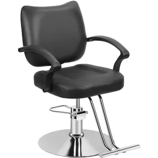 Tifemap Friseurstuhl Höhenverstellbar mit hydraulischer Pumpe, Barber Stuhl 360° Drehbar, Friseur Stuhl, Friseurstühle für Friseure Spas Tattoo-Salons, Salonstuhl belastbar bis 150 kg (Schwarz-2)