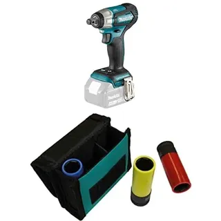 Makita DTW181Z Akku-Schlagschrauber 18V (ohne Akku, ohne Ladegerät) + Steckschlüssel-Set 3tlg. 1/2"