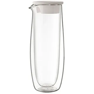 Villeroy & Boch Artesano Hot&Cold Beverages Glaskaraffe mit Deckel, 1 Liter