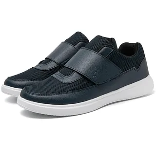 Schuhe Breite Füße Herren Gesundheitsschuhe Diabetikerschuhe Extra Weit Sportschuhe mit klettverschluss Orthopädische Sneaker Hausschuhe Rutschfest Senioren Schuhe Geschwollene Füße(Blue,49 EU) - 49 EU