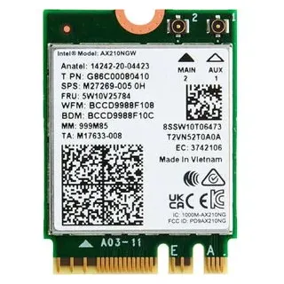 Intel Wi-Fi 6E AX210 - Netzwerkadapter - M.2 2230 2x2 No vPro WLAN Adapter PCIe 2400MBit/s