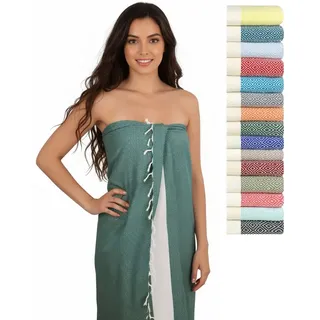 Flora Furora Hamamtuch 100 x 200 cm grün