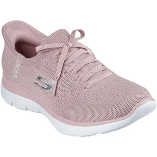 rose knit/coral trim 40