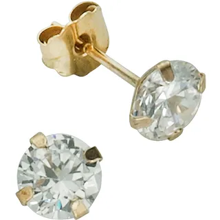 FIRETTI Ohrstecker glänzender Klassiker Gelbgold 333 5
