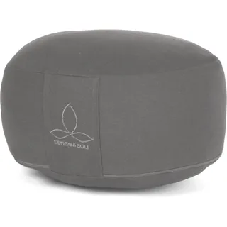 Mira Art Sitzkissen Rondo Grau, ø 35 cm, H: 21 cm