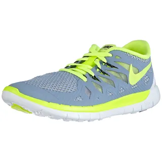 Nike Free 5.0 644428, Jungen Laufschuhe, Blau (Cool Blue/Volt/Wolf Grey/White), 37.5 - 37.5 EU