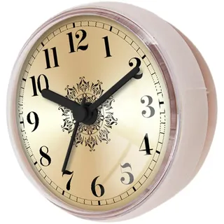 Sharplace wasserdichte Badezimmer-Uhr Mini Badezimmeruhr mit Silikagel Saugnäpfe zum Aufhängen, Funk-Badezimmeruhr, Küchenuhr, Baduhr, Quarz-Uhrwerk, feuchtigkeitsabweisend, 7 cm Stil g