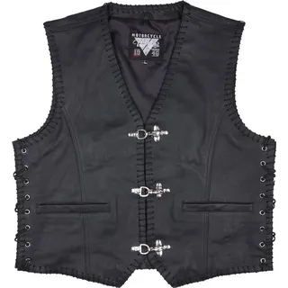 Modeka Badlands Lederweste schwarz 6XL