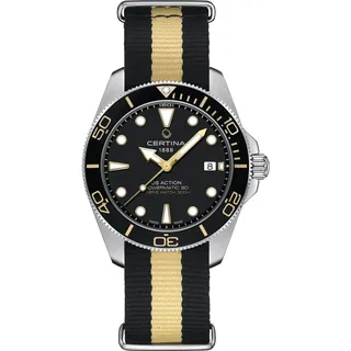 Certina DS Action 40mm C048.410.11.051.00 Taucheruhr Quarz Stahl/Schwarz 30 bar